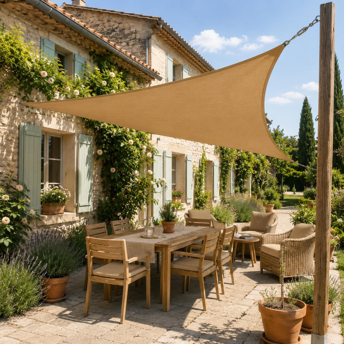 Voile d'ombrage triangulaire