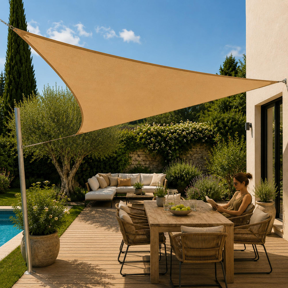 Voile d'ombrage triangulaire