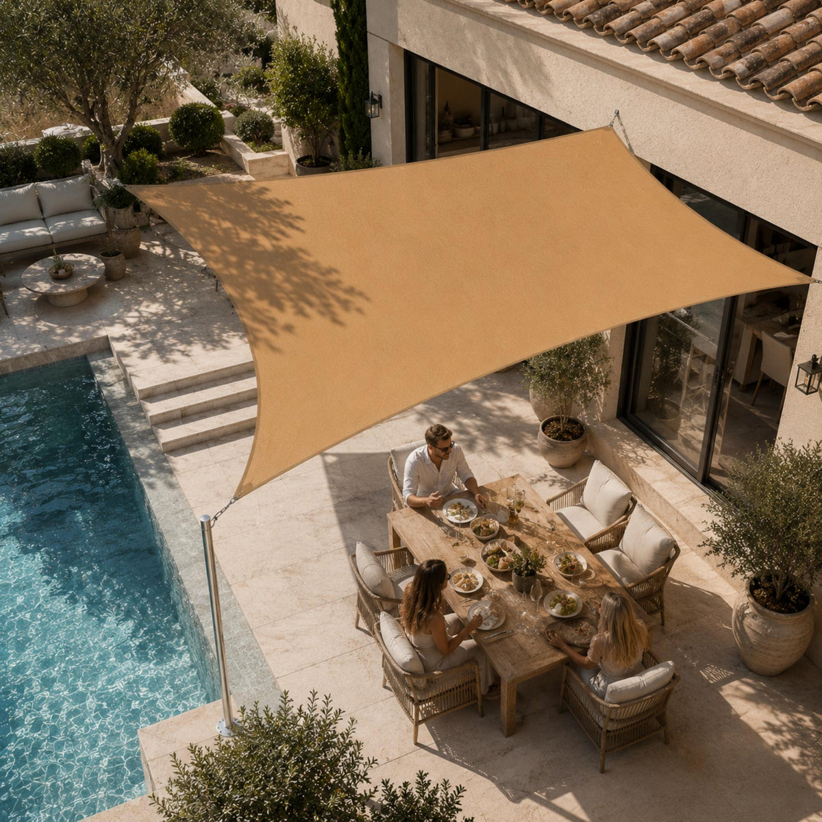 Voile ombrage rectangulaire