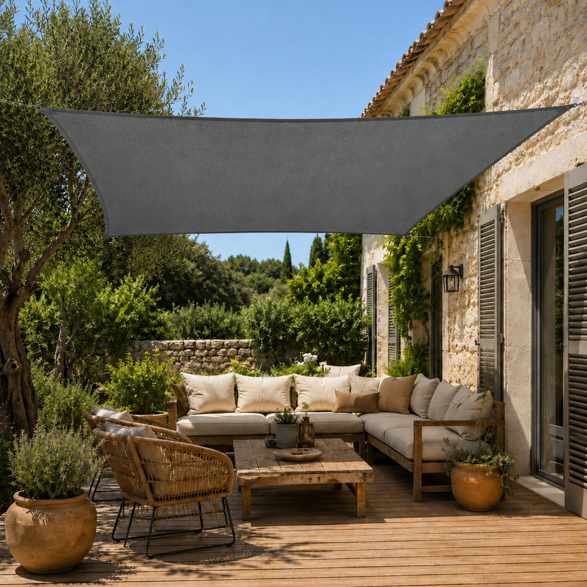 Voile ombrage rectangulaire